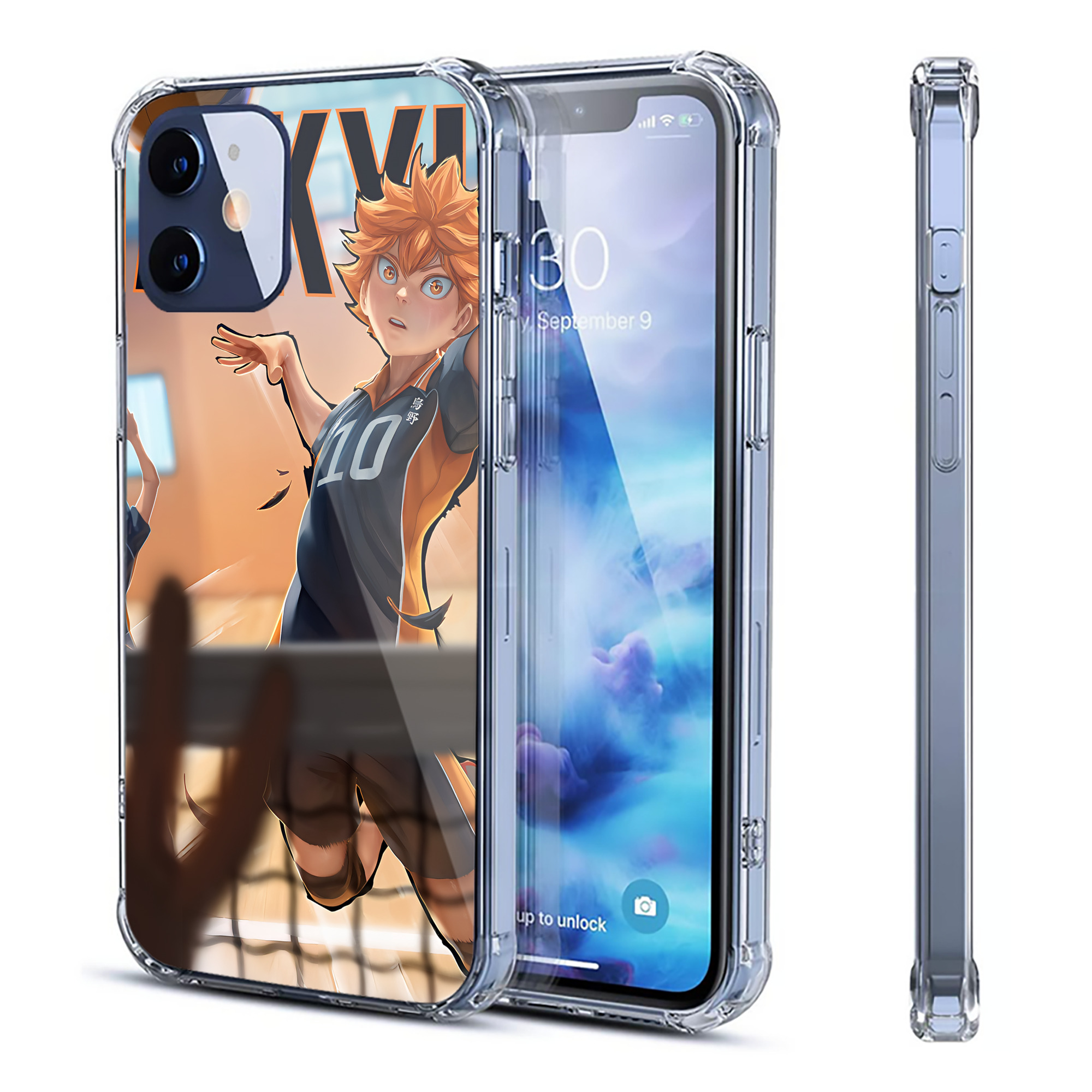 （画像用） ハイキュー!! Haikyu!! 【iPhone 12シリーズ対応】透明スマホケース（クリアソフトケース）